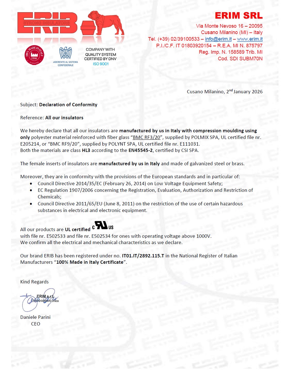 Declaration of Conformity 2026